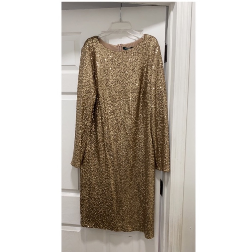 Gold dress